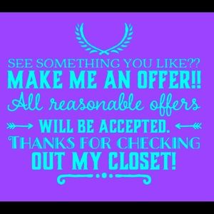 Welcome to my closet